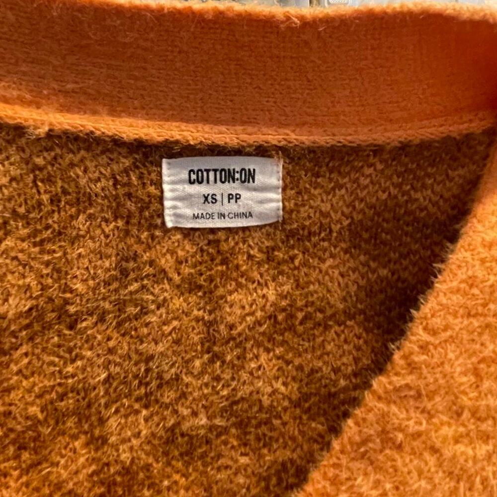 Cotton on orange cardigan size - Picture 2 of 2